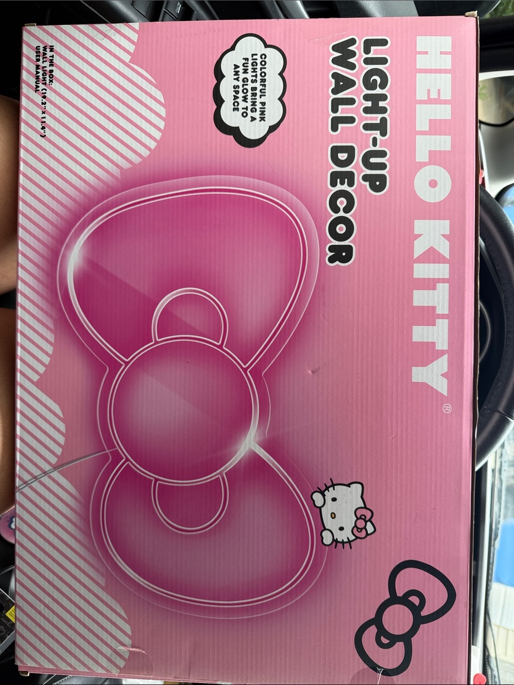 Hello Kitty Pink Neon Bow Wall Light